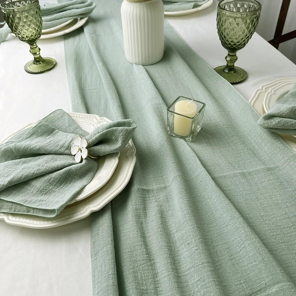 Servilleta, 100 Piezas de Gasa decoración Bodas, Uso Diario, manteles(Dark Khaki)