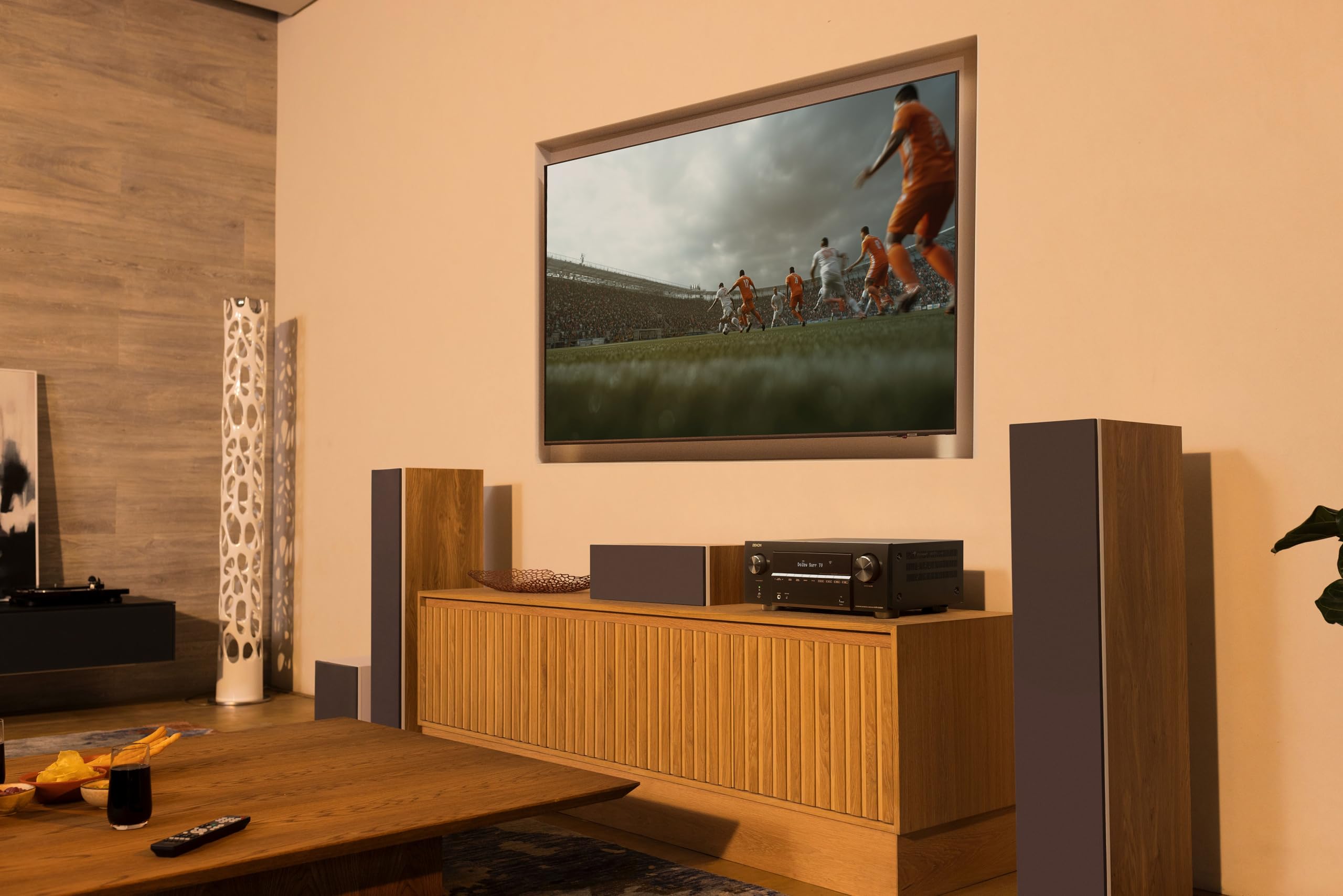 Denon AVR-X2900H DAB Ricevitore AV 8K a 7.2 Canali, Dolby Atmos, DTS, HEOS Multiroom, Gaming 4K/120Hz, Dirac Live Ready, Bluetooth, Wi-Fi, DAB+ - Nero