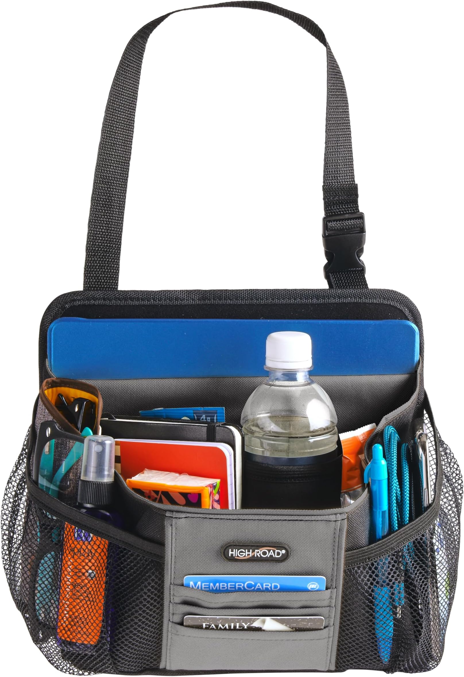 DriverStash Front Seat Car Organizer with Insulated Cup Holder