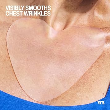 Wrinkles Schminkles Chest, Cleavage & Body Stretch Mark Wrinkle Patches | Reusable Hypoallergenic Pregnancy Safe Silicone Smoothing Pads to Prevent and Reduce Wrinkles & Stretch Marks | 2 Pack