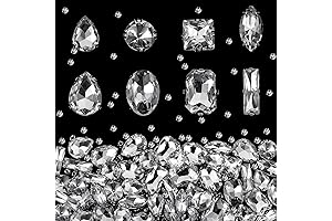 240 Pièces de Big Rhinestones en Verre Clair à Coudre sur Cristal...