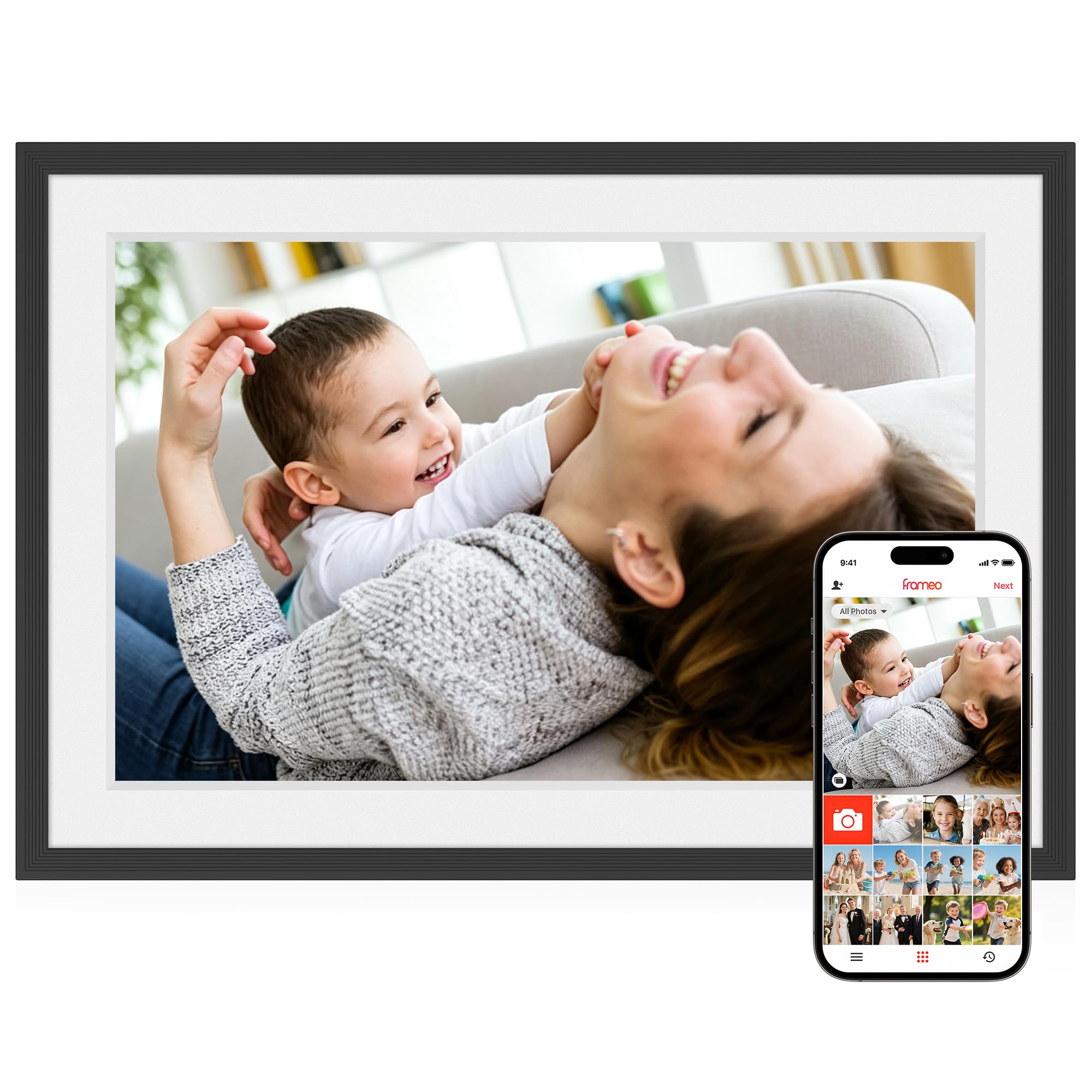 Photo 1 of BIGASUO 10.1" WiFi Digital Picture Frame