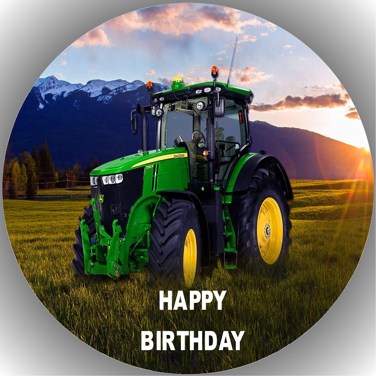Fondant Cake Topper Birthday Tractor K11