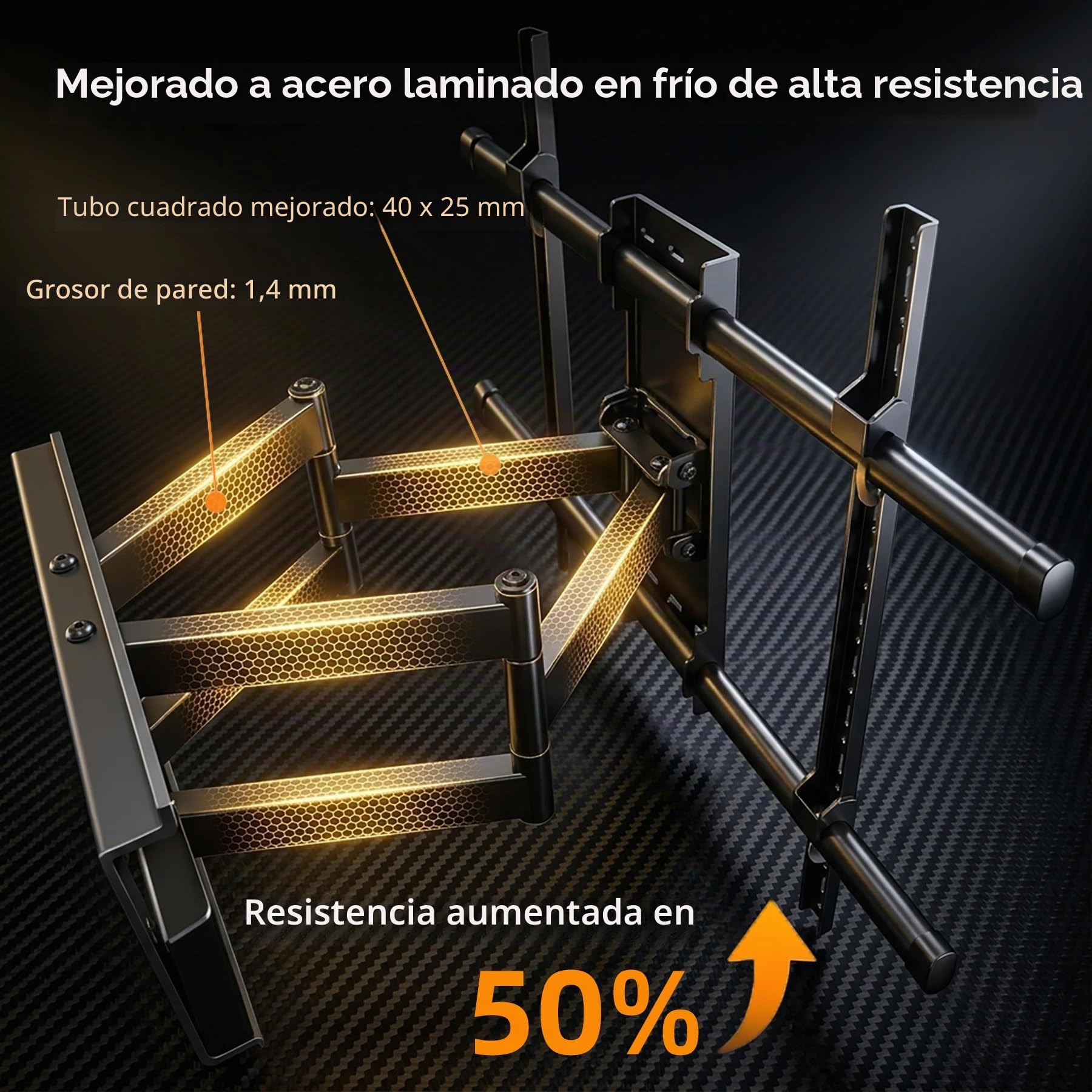Soporte TV Pared para Pantallas de 55-100 Pulgadas, Ultraplano de 53 mm Soporte Inclinable y Giratorio, con Doble Brazo de Movimiento Completo, MAX VESA 800x600mm DY995