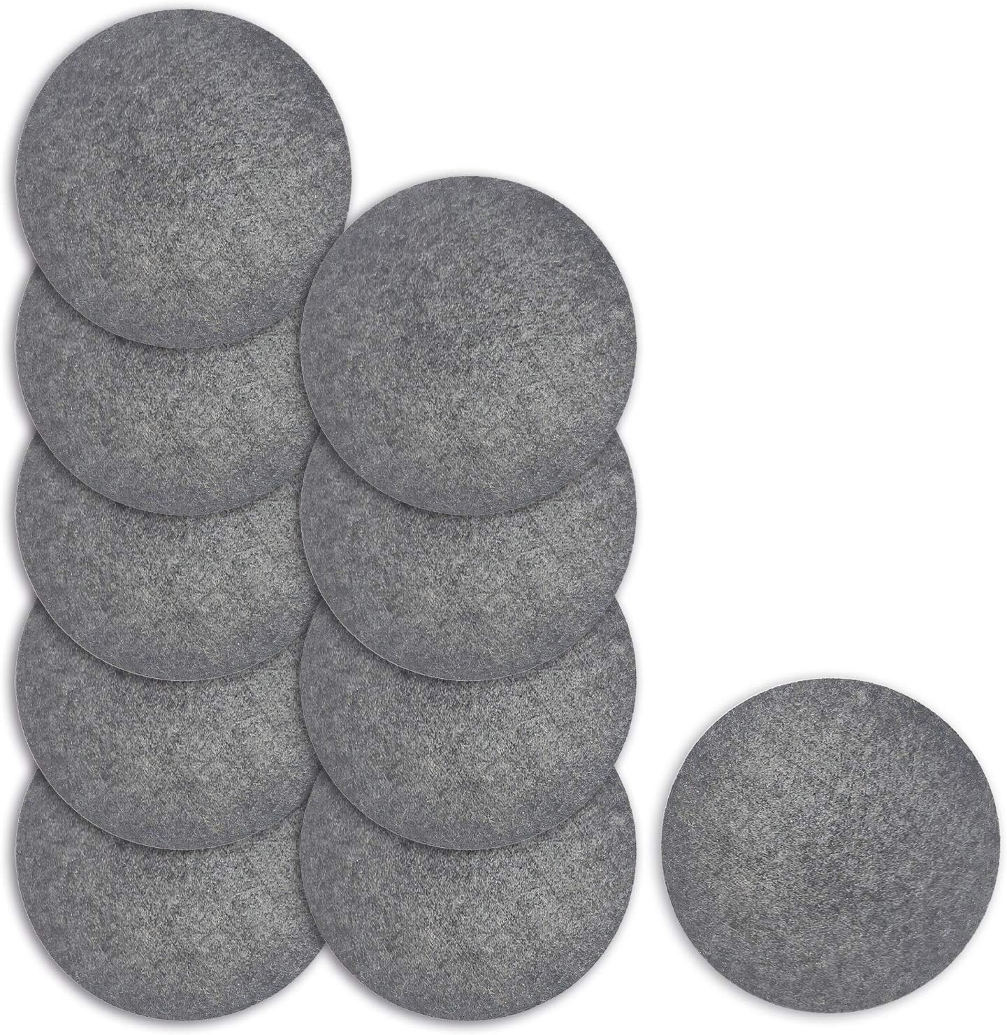 wortek Filzuntersetzer rund für Vasen Blumen Glas 6er Set 15cm / 20