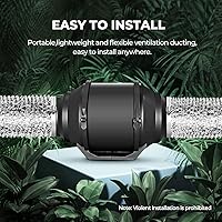Vista 3 de HealSmart Manguera de ventilación para secadora de 4 pulgadas, 8 pies, conductos flexibles de papel de aluminio con 2 abrazaderas para ventilación