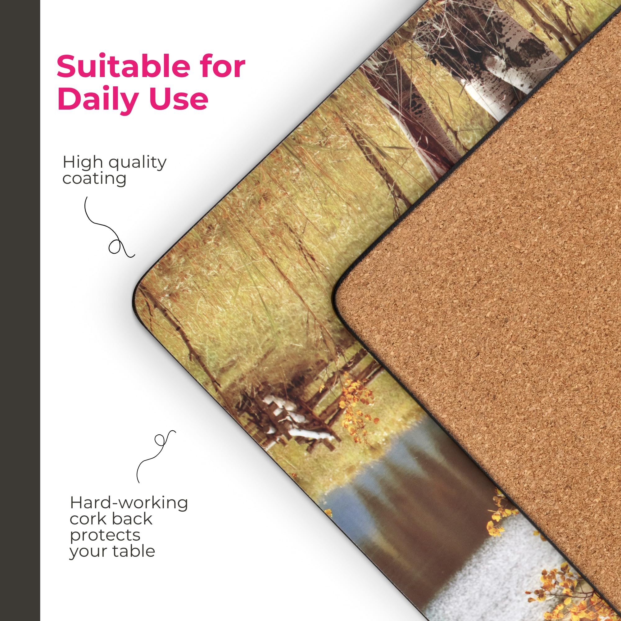 Amazon｜Pimpernel Birch Beauty プレースマット - 4枚セット 長方形