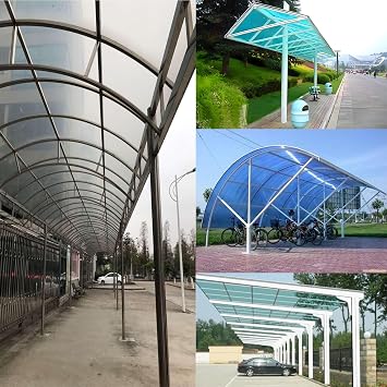 2mm Thick Polycarbonate Sheets, Polycarbonate Plastic Panels, Roof Skylight Polycarbonate Roofing Sheets , Outdoor Awning Polycarbonate Panels,Sunroom Shade Canopy Frosted PC Board.(4 x 3.3ft)