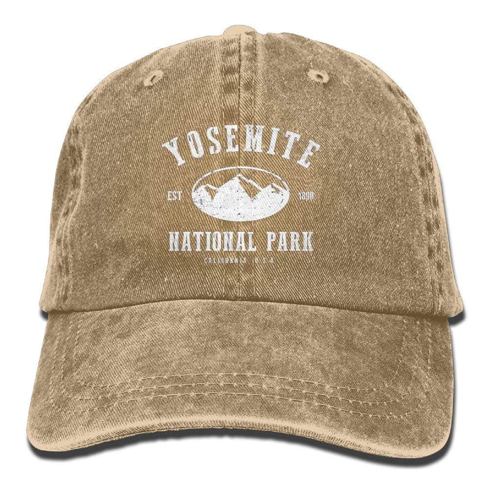 Yosemite National Park Retro Washed Dyed Cotton Adjustable Baseball Cap