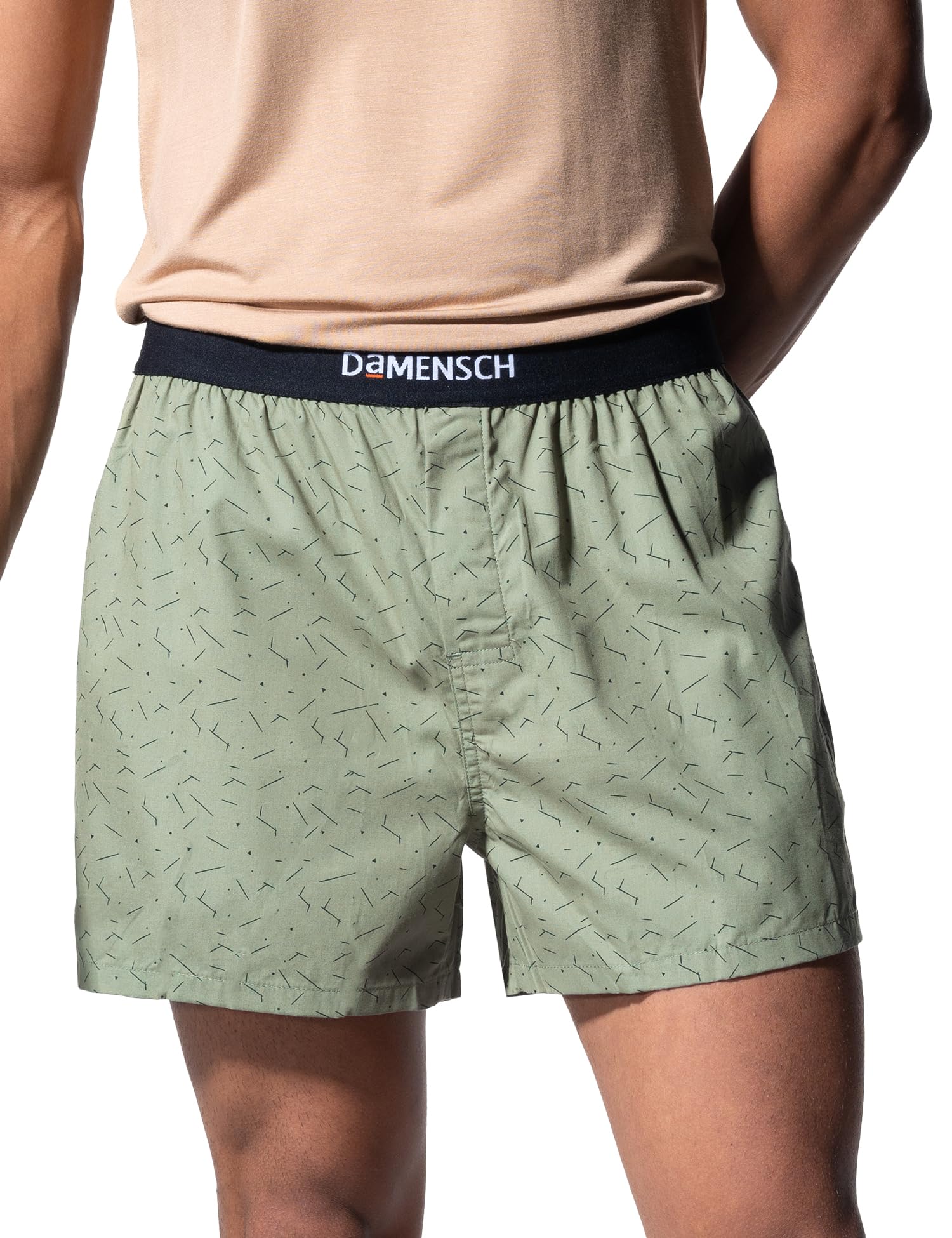 DAMENSCH Solid Breeeze Inner Boxers for Men, Ultra-Light Boxers, 100% Cotton Shorts Pant, Breathable Woven Inner Cotton Shorts for Men