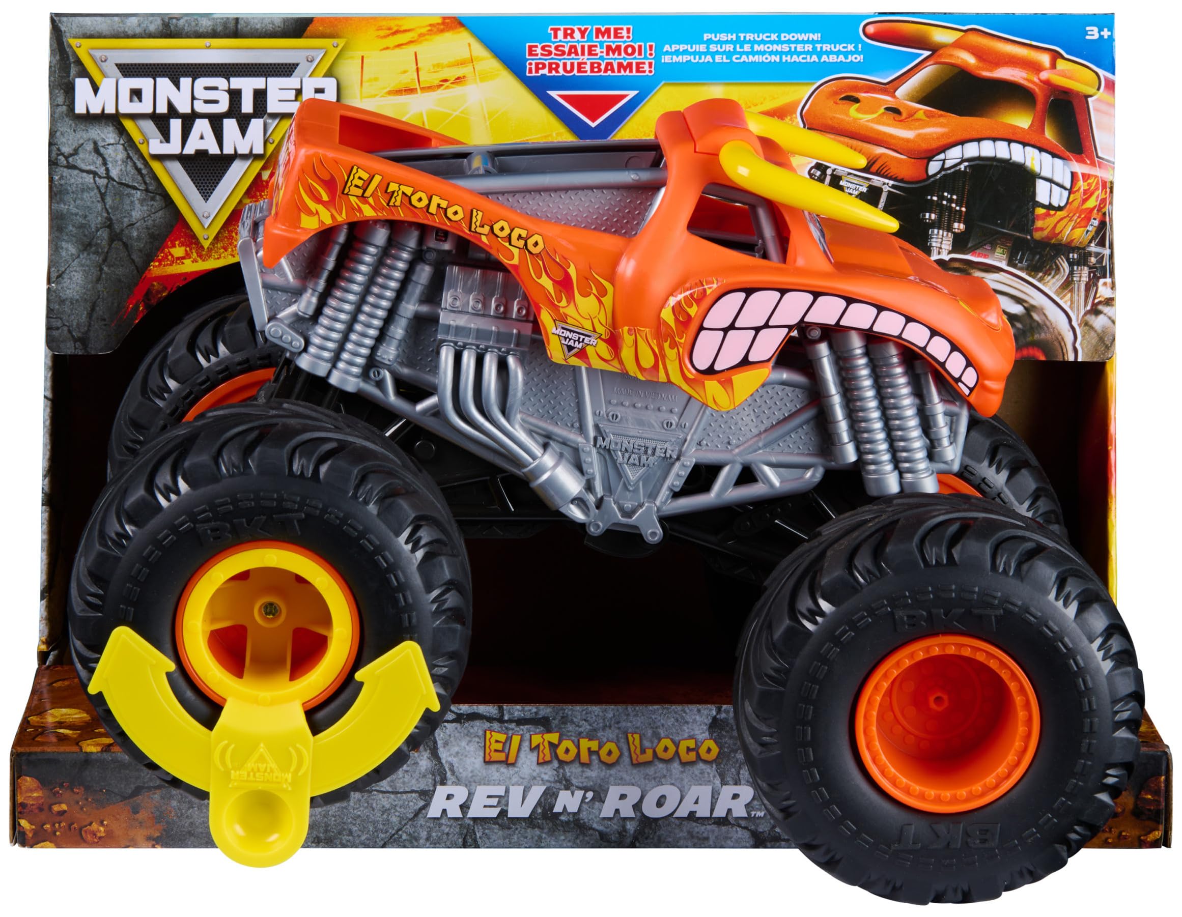 Monster Jam 1:18 Rev N Roar El Toro Loco New