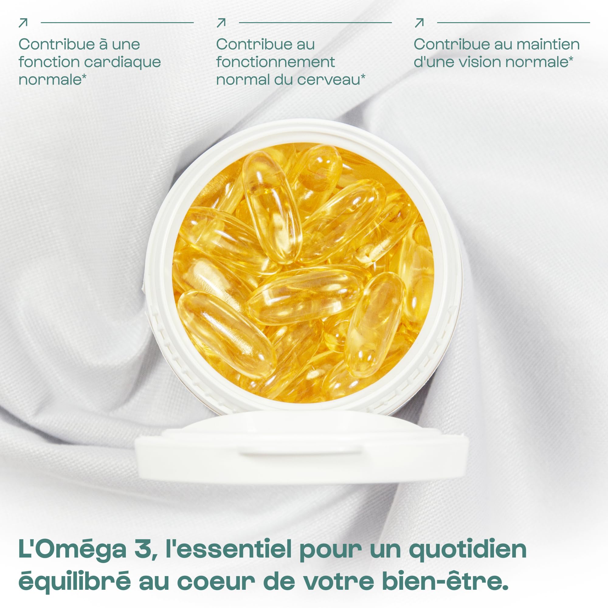 Nutrielement - Oméga 3 Epax® 4000mg - 120 capsules - Equilibre EPA 1520mg & DHA 760mg - Huile de Poisson Sauvage - Pêche durable - Indice d'oxydation ultra faible | By Nutrimuscle