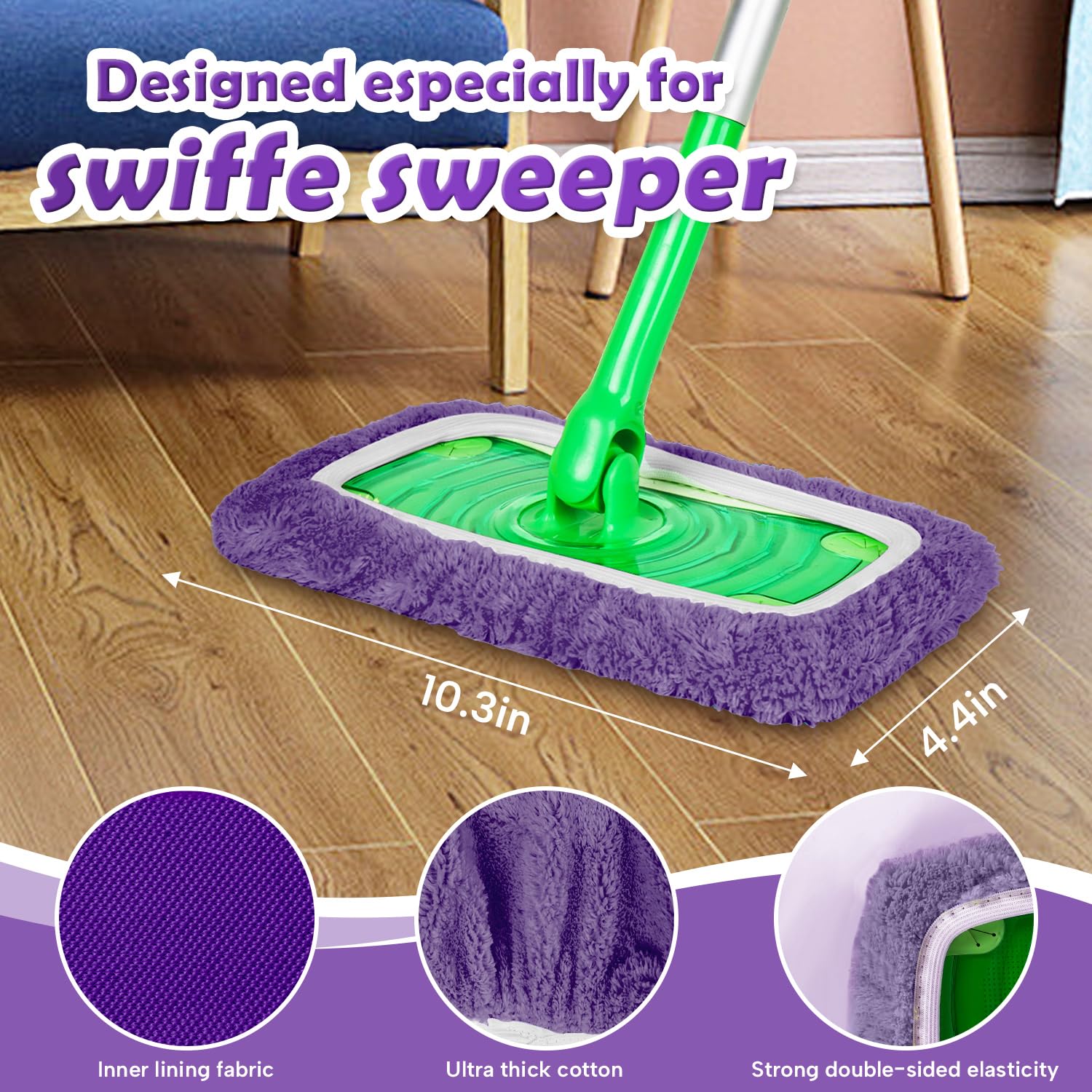 Paquete 2 Cajas, Almohadillas De Repuesto Swiffer Power Mop | Meses Sin
