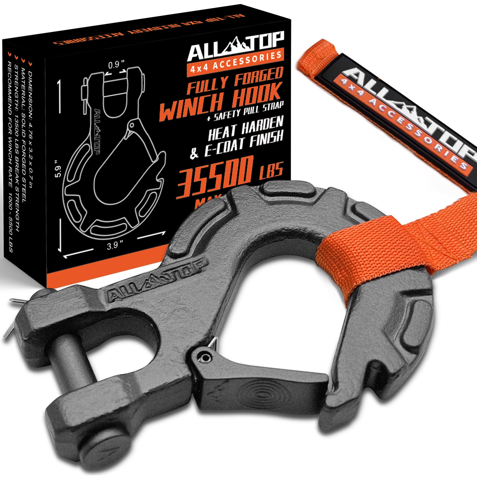 ALL-TOPWinch Hook 3/8 Towing Winch Shackle