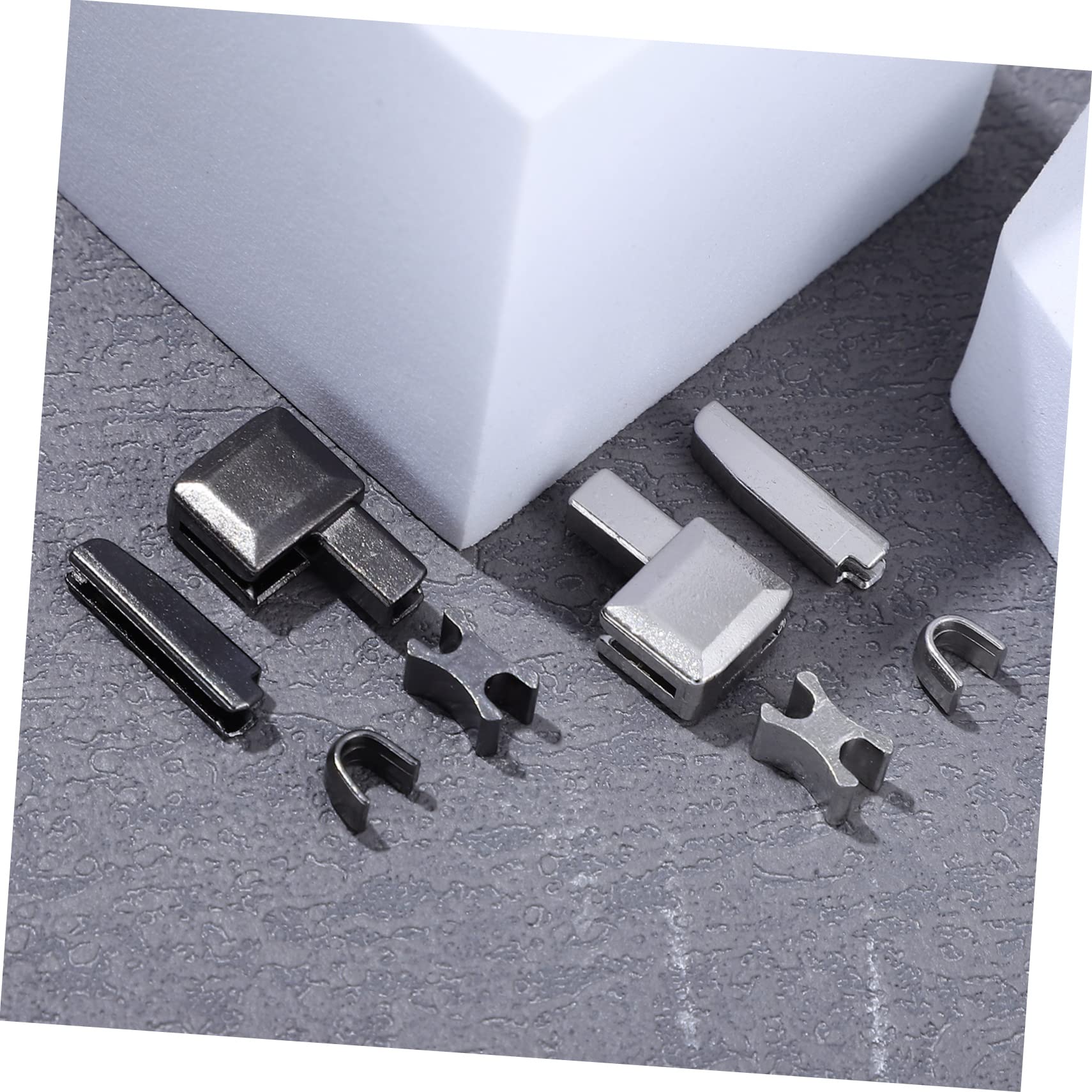 HOODANCOS 5piezas Kit De Reparación De Cremalleras De Pines De Inserción Metálicos Tapones y Accesorios Para Ropa Chaquetas y Mochilas