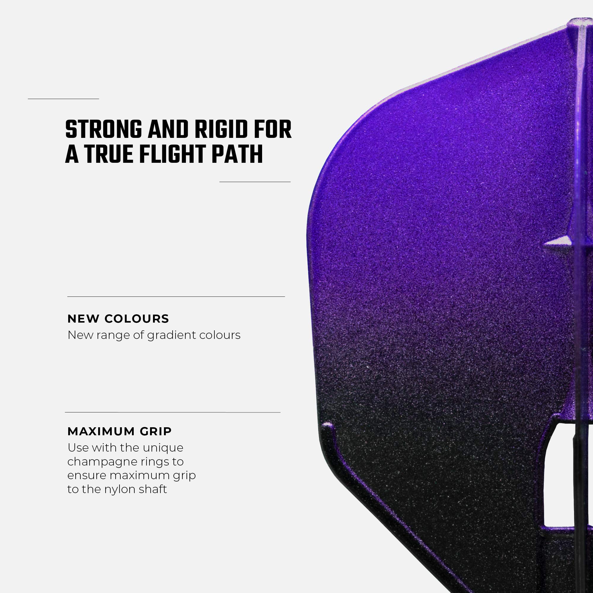 Touches Métalliques L3 C Forme Champagne Dart Trajets – Orange