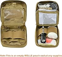 Vista 6 de EDC Small Tactical Molle Pouch, Micro Utility Pouch,Removable Clear ID Pocket Mini Knife Compass Flashlight Card Storage Bag Belt Outdoor Hiking