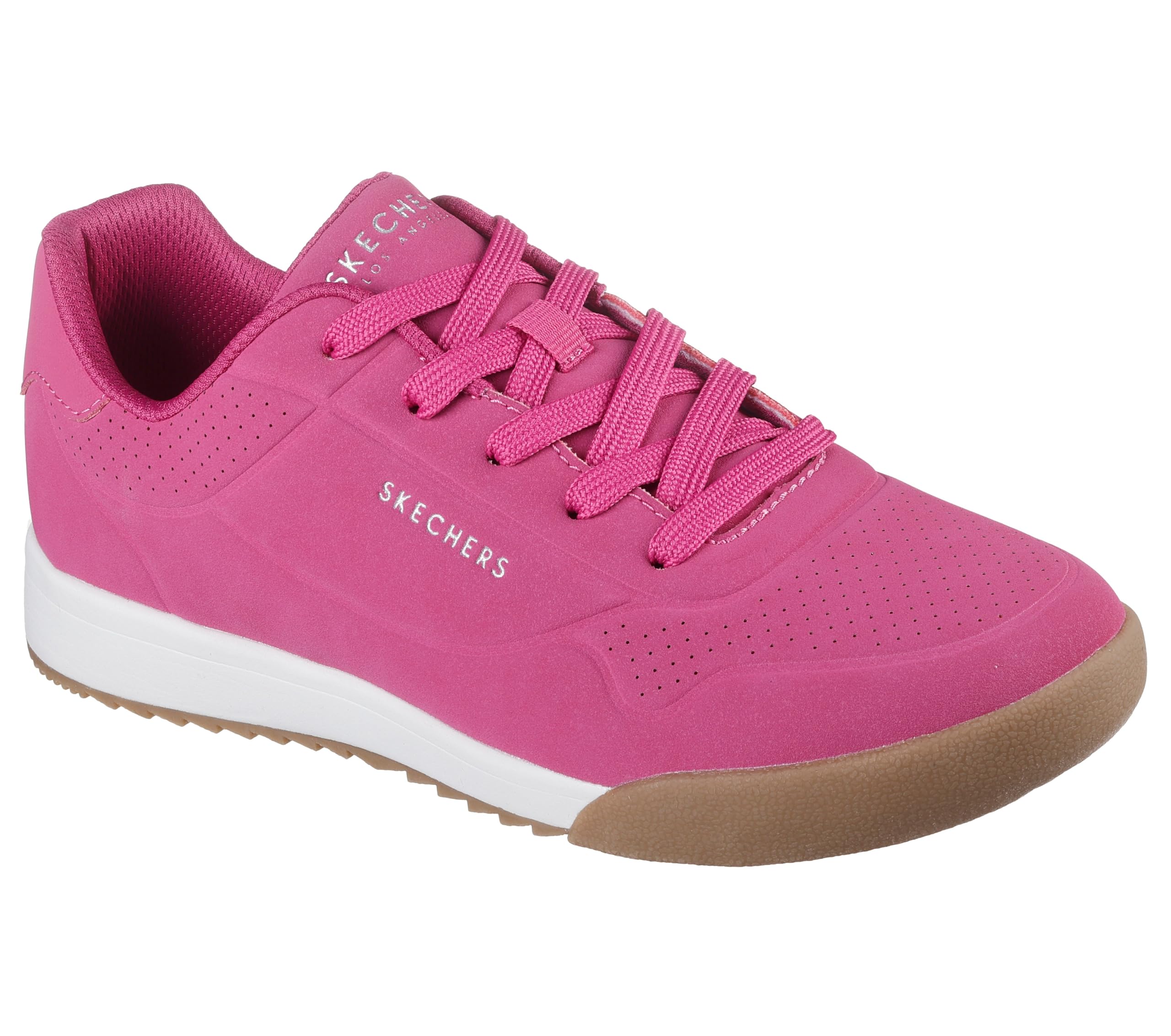 Skechers Women's Zinger 2.0 The Arwen Sneaker, Magenta Durasuede, 4.5 UK