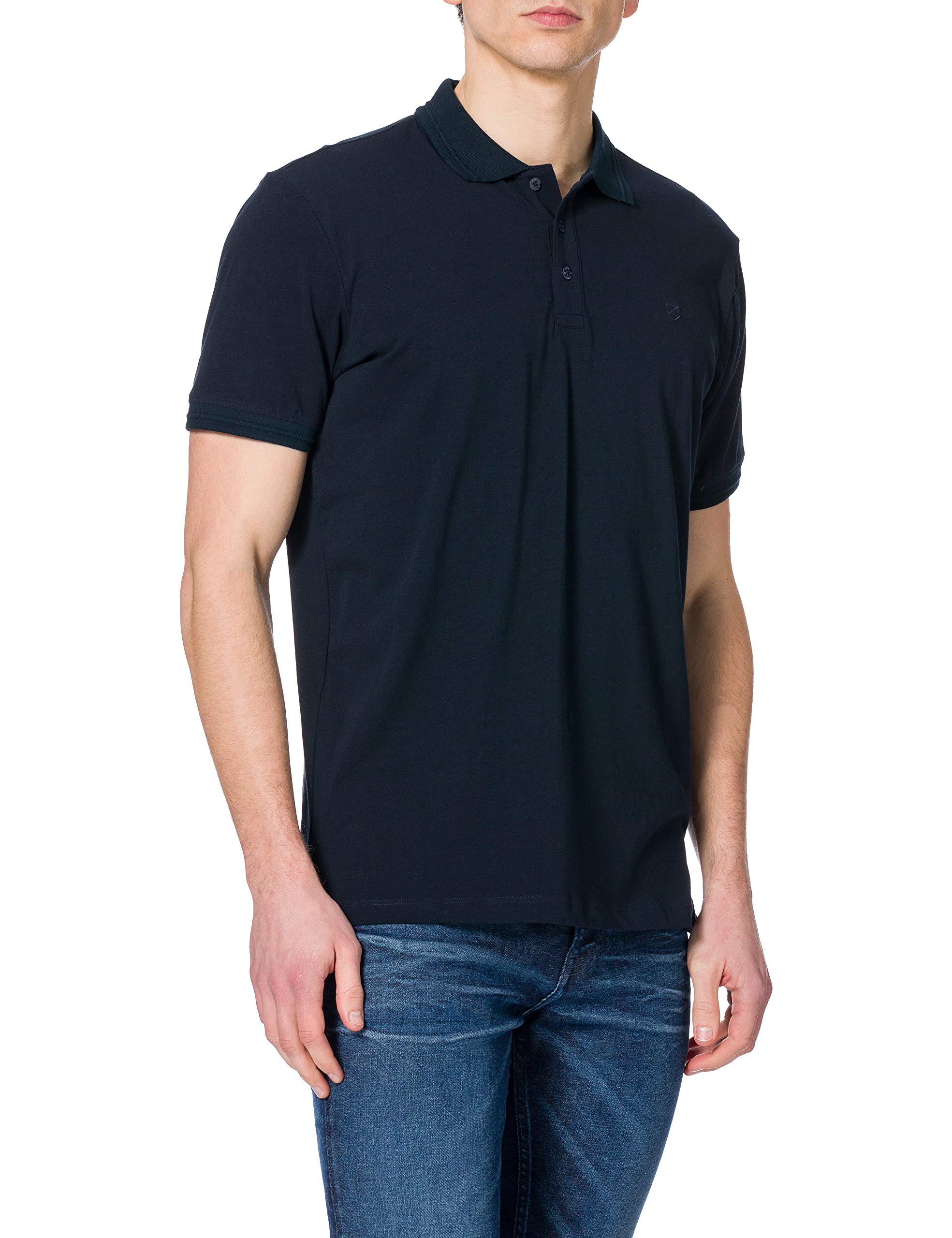 Jack & Jones Mens Regular Fit S Shape 02 Polo-Shirt (pack of 1) S New Navy