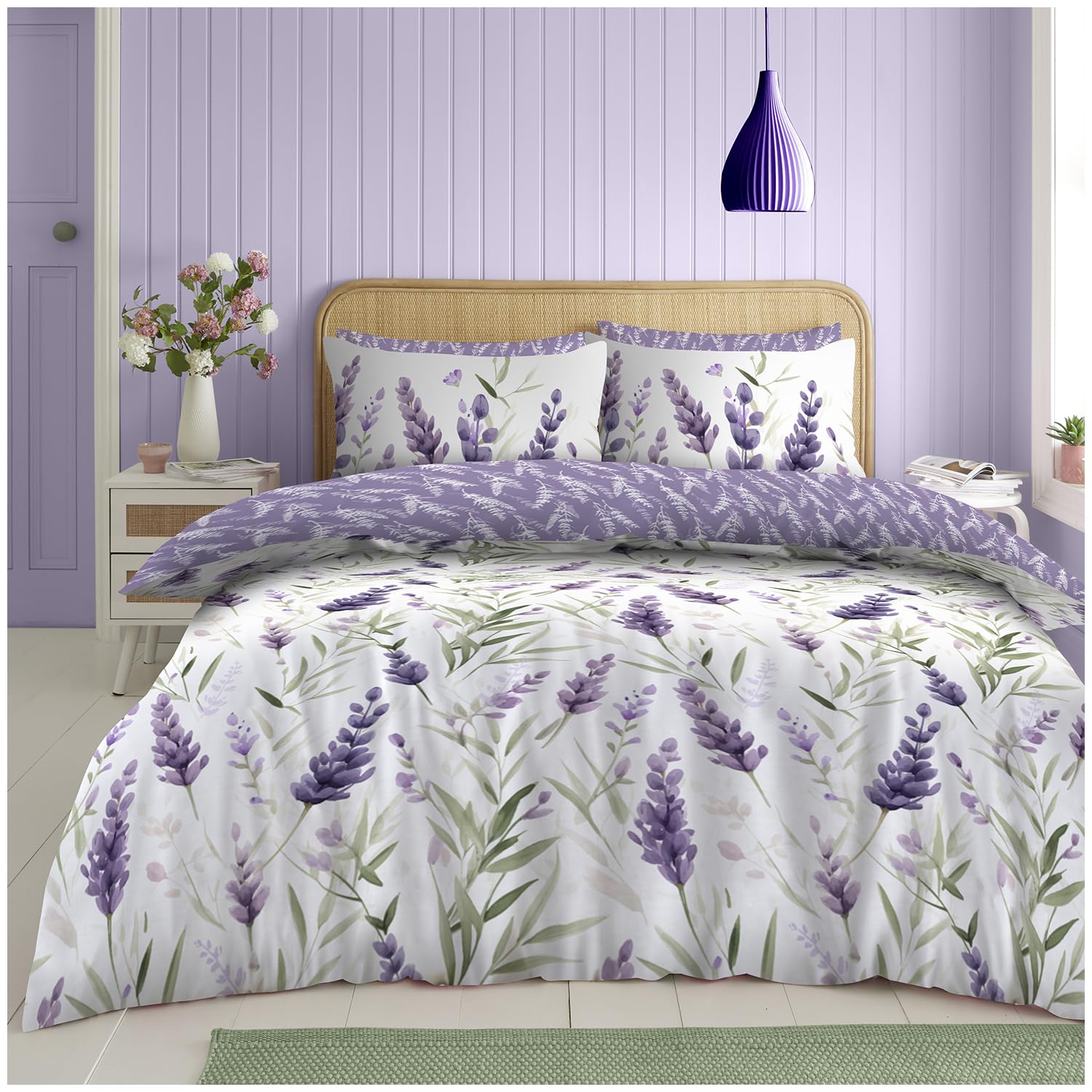 Gc Gaveno Cavailia Lavender Duvet Cover Double, Purple, Multi