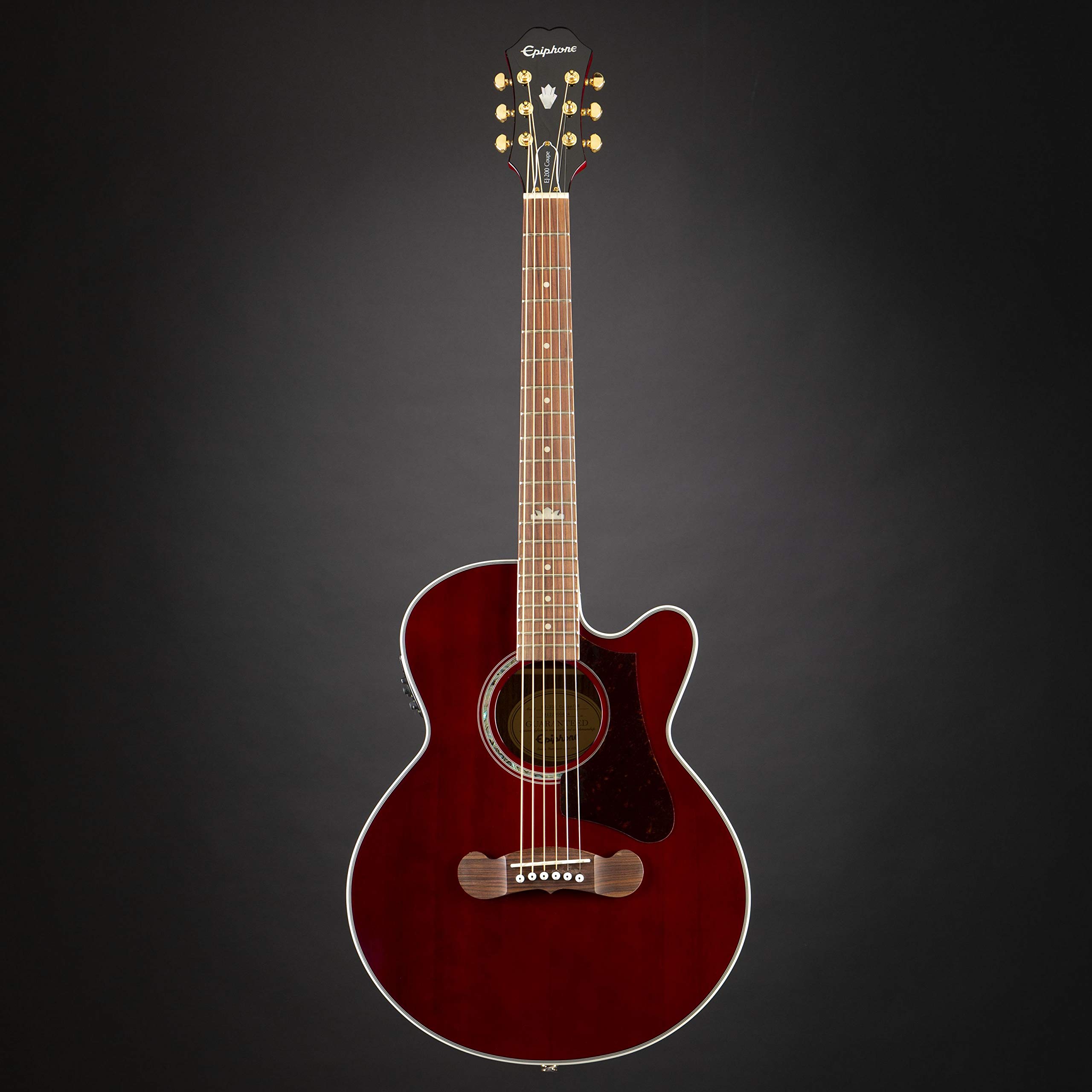Epiphone EJ-200SCE Coupe Wine Red : Amazon.in: Musical