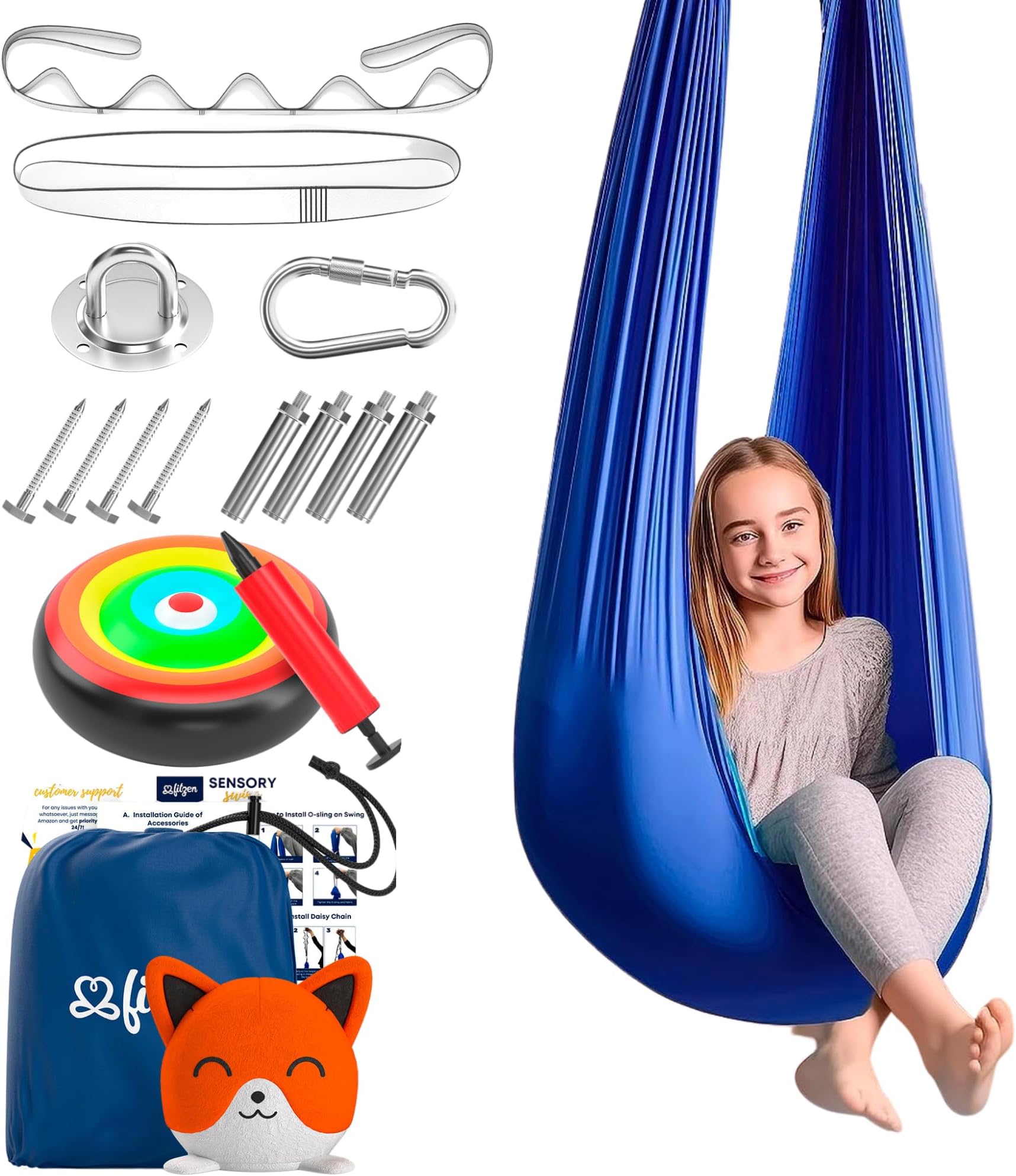 Sensory Swing for Kids Indoor Outdoor, Therapy Autism Joy