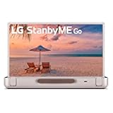 LG 27-Inch StanbyME Go Portable Smart 1080P Touch Screen (27LX5QKNA, 2023 Model), Calming Beige