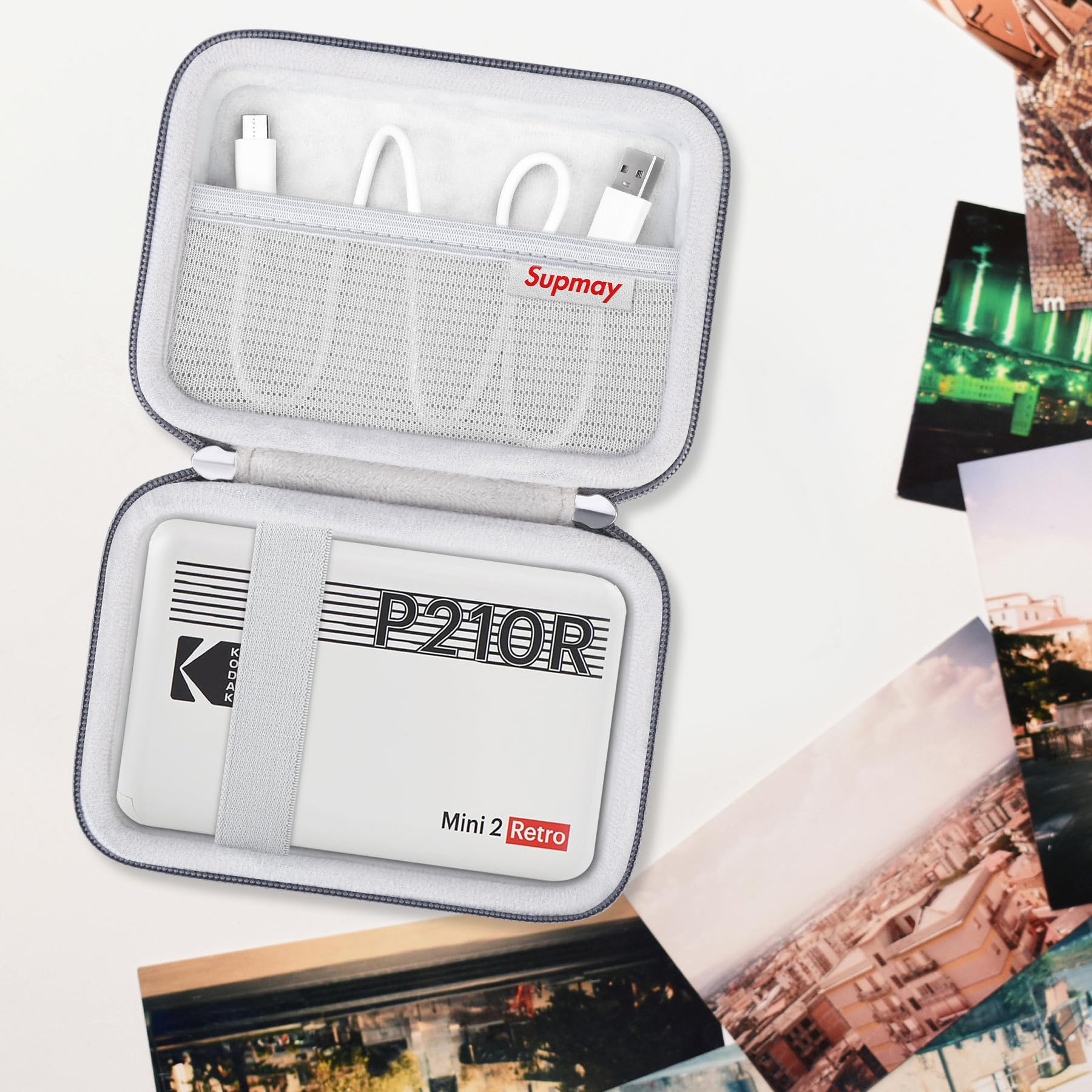 Amazon.co.jp: Supmay ハードキャリングケース KODAK Mini 2 レトロ