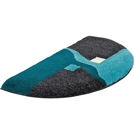 FCS Bathroom Badematte Badvorleger Halbrund Waschbar Badeteppich Weich ...