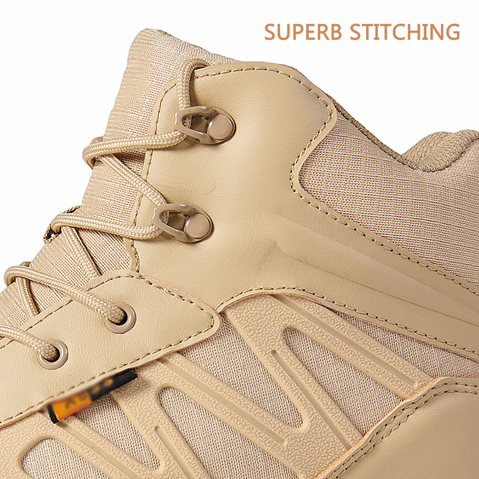 Bottes Militaires KINROCO Homme - Tactiques Désert Taille 42 Sable