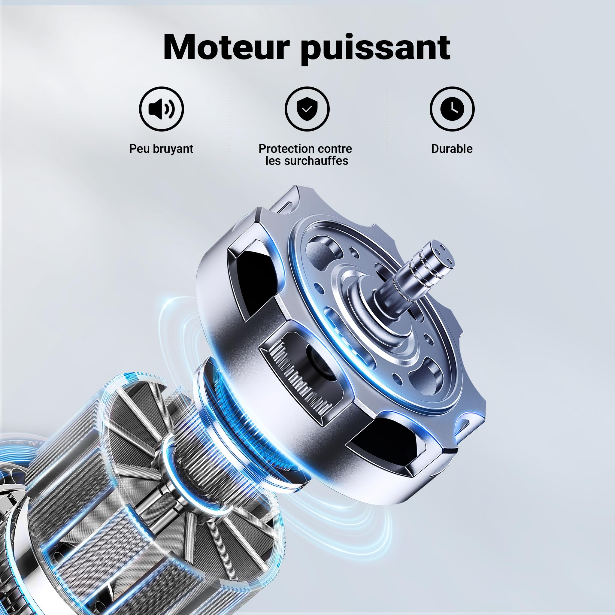 Wiltec Pompe immergée avec capteur de niveau d’eau – 400 W, 7300 l/h – Refoulement max. 7,5 m, profondeur max. 7 m – Thermorégulateur – Pompe submersible Eau propre