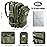kookoomia Military Tactical Backpack 25L Day Backpack for Men Molle Army 3 Days Assault Pack Bug Out Bag Water Resistant and Heavy Duty Hiking Treeking Rucksack - Dark Green