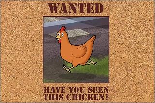Wanted Have You Seen This Chicken Doormat for Entrance Way Indoor Front Porch Mat Non Slip Kitchen Mats 30x18Inch