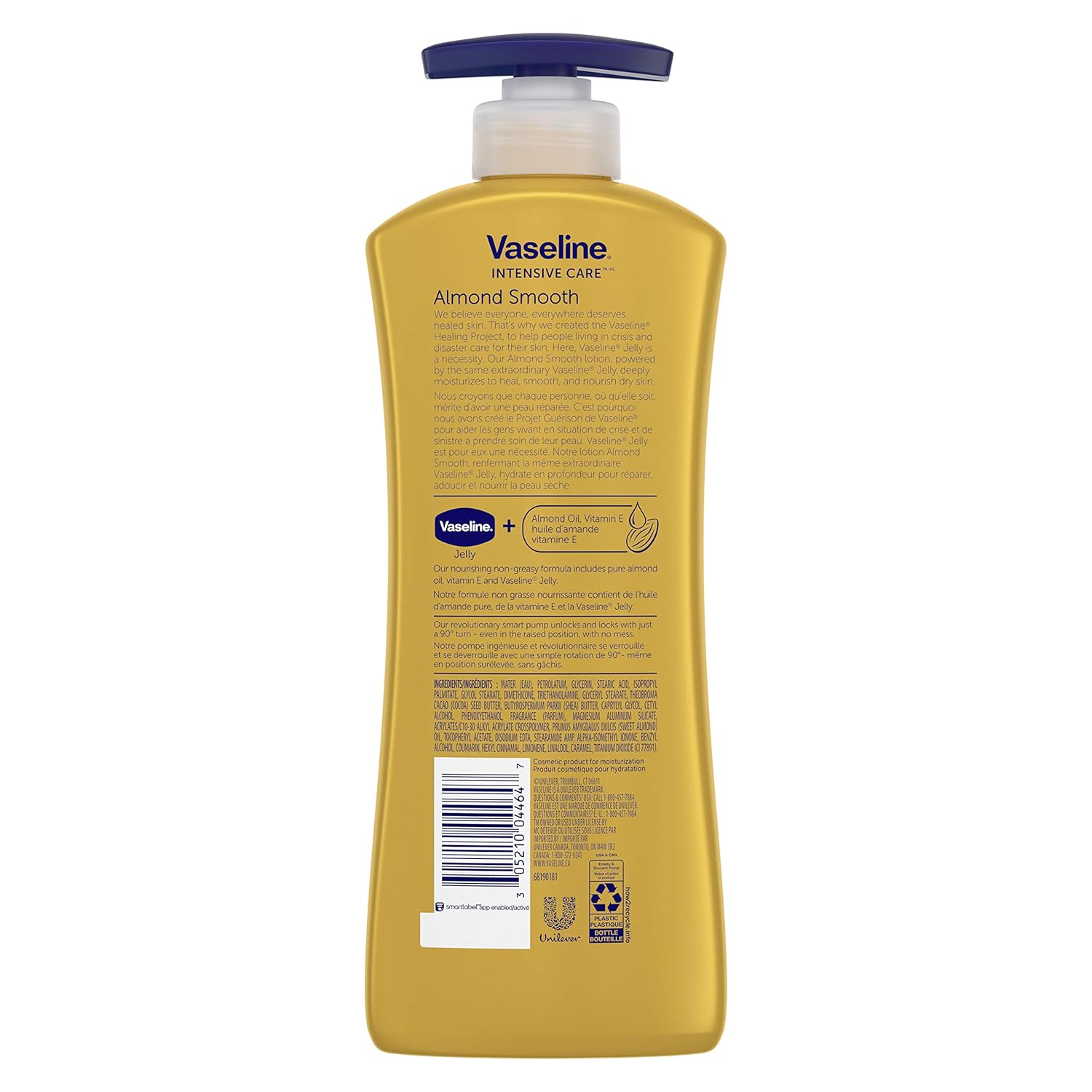 Vaseline Intensive lotion Moisturization Almond Photo