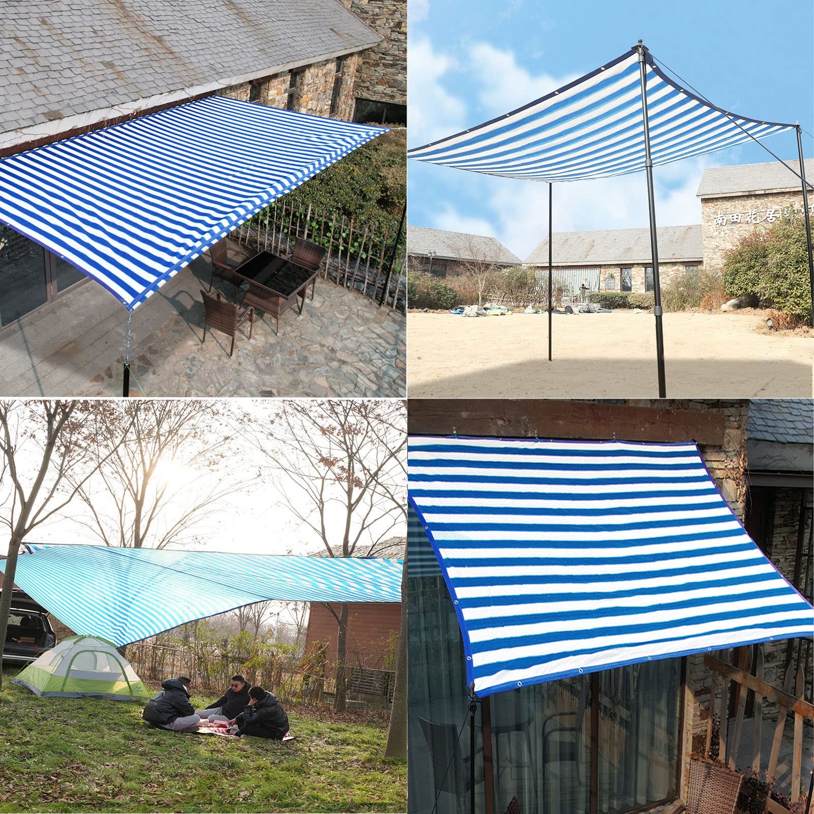Sonnensegel Rechteckig 3x5 M Hellgrn  HDPE Wasserdurchlssig Atmungsaktiv  UV-Schutz 90% Fr Garten Terrasse Camping Wasserdurchlssiges Sonnensegel  Terrasse