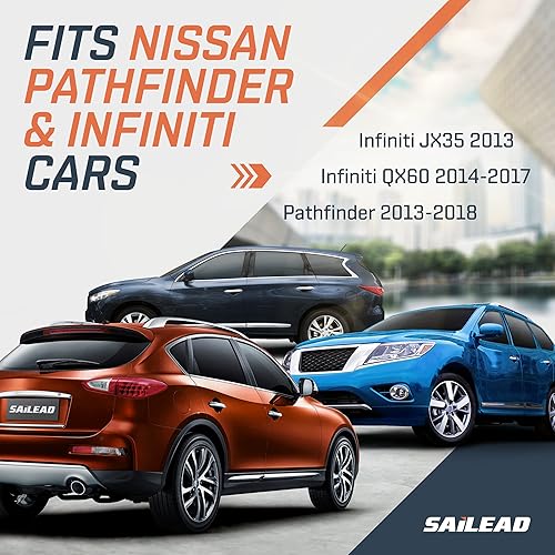 Miniatura 3 de SAILEAD Visera solar de repuesto para lado del pasajero derecho con luz compatible con Nissan Pathfinder 2013-2018 y Infiniti QX60 2014-2017, gris