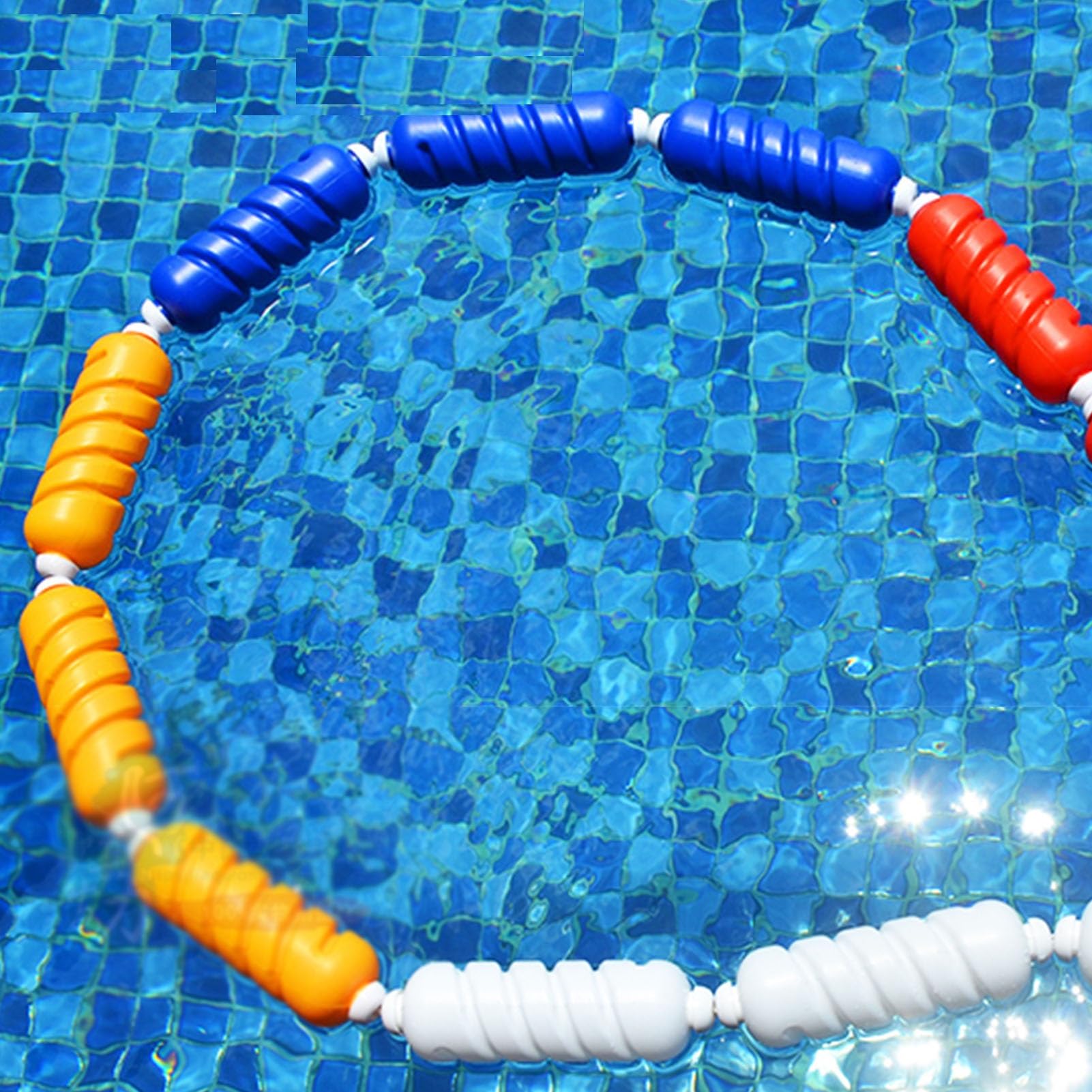 Corde de séparation flottante pour piscine – Lignes de voie durables pour la natation intérieur/extérieur, facile à installer pour séparer les voies de natation et les zones dangereuses