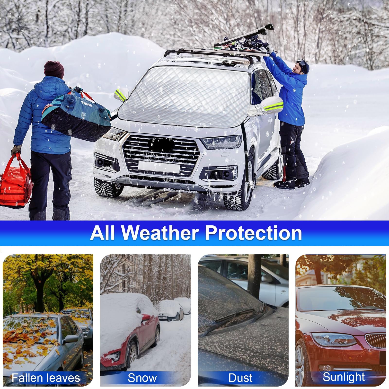 FrostGuard Deluxe Delk WinterShield Pro - Snow & Ice Protection Cover ...