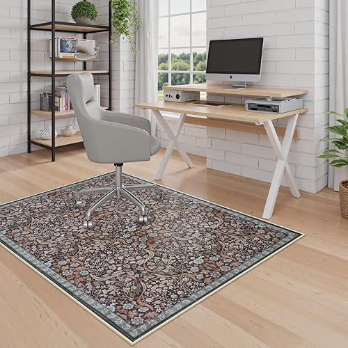 Miniatura 59 de Anidaroel Tapete para silla de 48 x 60 pulgadas para suelos de madera dura y azulejos, alfombra de silla de oficina para silla rodante, tapete