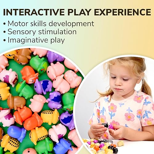 Miniatura 3 de Cápsulas de máquina expendedora con juguetes  50 unidades de 1.1 pulgadas pequeñas cápsulas de bellota de color transparente y figuras de animales