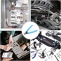 Vista 5 de Bivethoi 3 piezas de micro cortadores de alambre, cortadores diagonales pequeños para impresora 3D, alicates de filamento, minippers pequeños, Azul