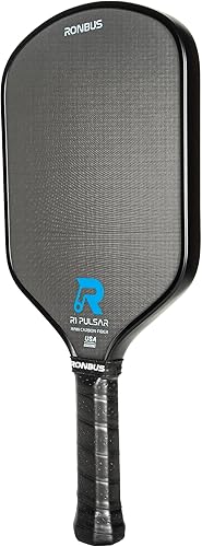 Miniatura 2 de R1R3 Pulsar Termoformado Toray T700 Paleta de Pickleball de Fibra de Carbono con Núcleo de nido de abeja de polipropileno de 0.630 in