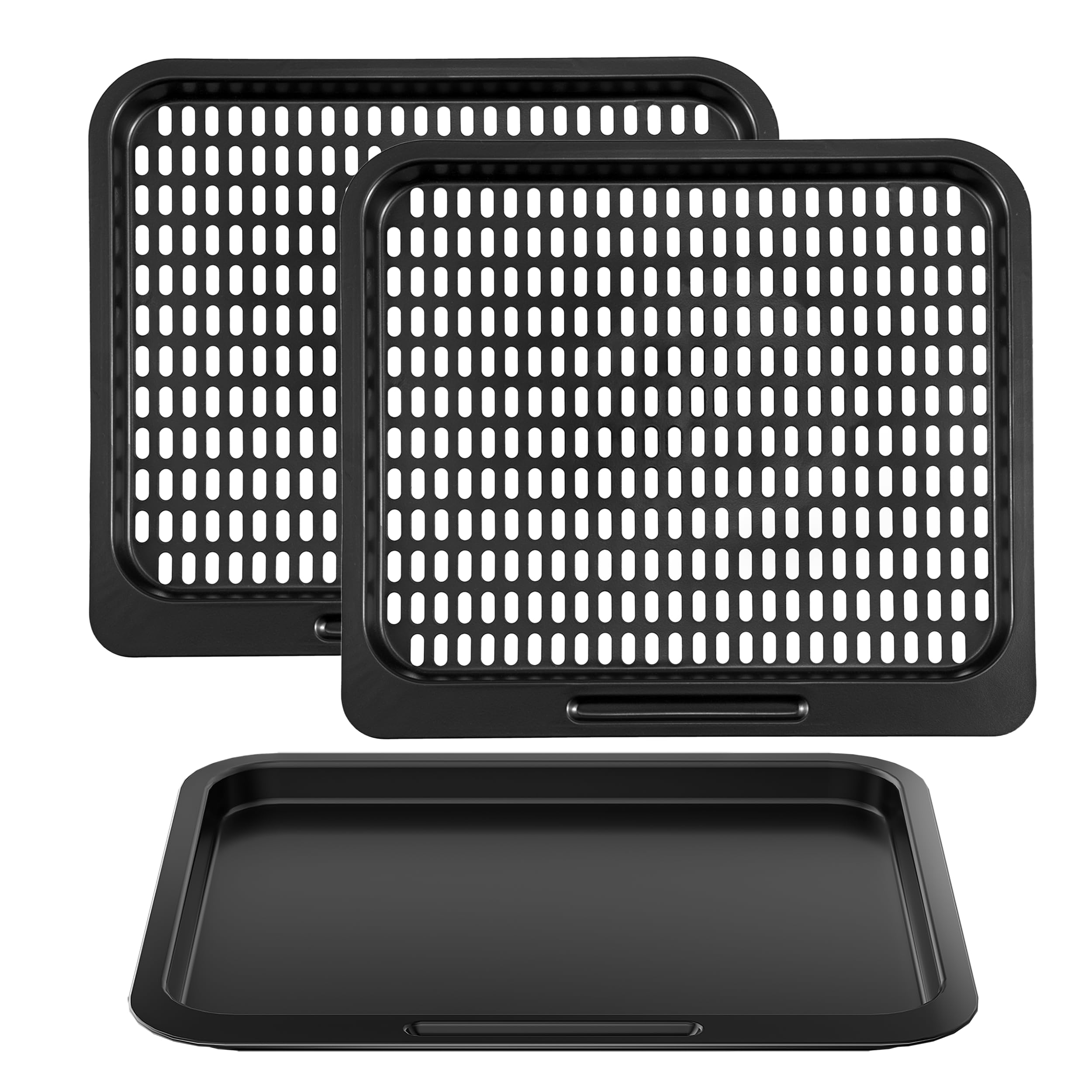 Air Fryer Drip Pan and Cooking Tray for Instant Vortex Plus10 QT,3 Pcs Replacement Parts,Accessories for Instant Vortex Plus 10 Quart Air Fryer