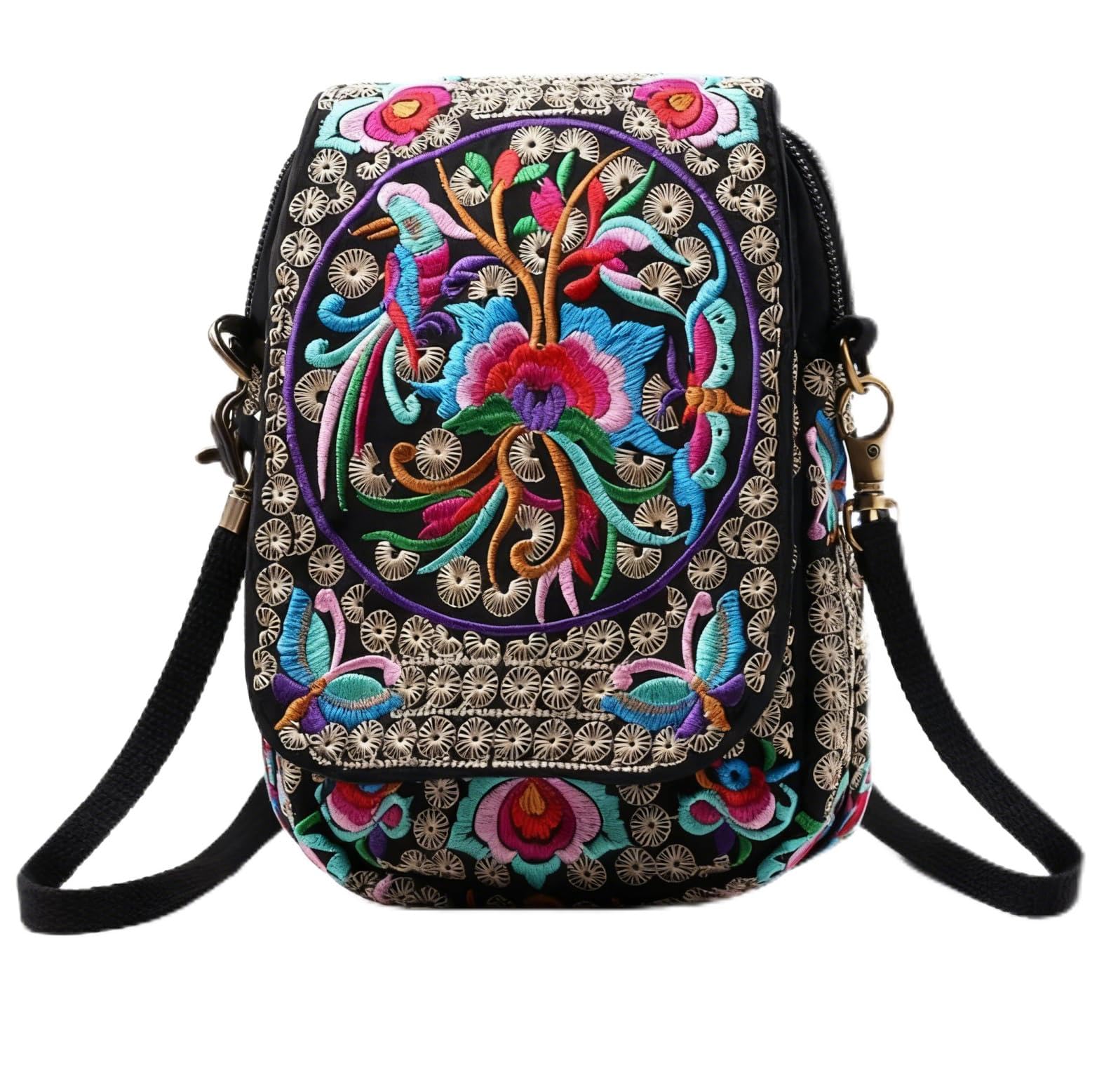 small Embroidered purse,Embroidered cell phone crossbody bag Coin Purse mexican purse Vintage wallet small crossbody cell phone purse