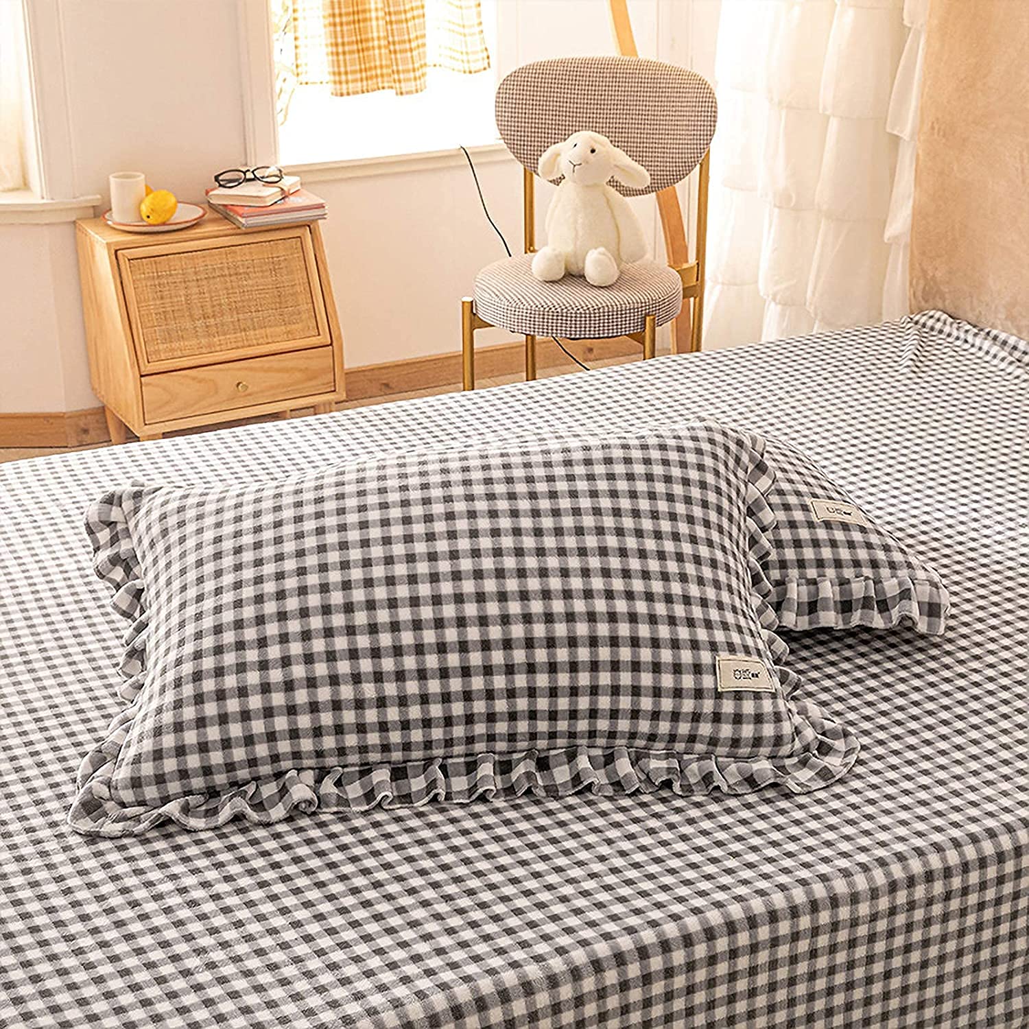 Amazon｜寝具コンフォーターセット、4ピース寝具セット、羽毛布団