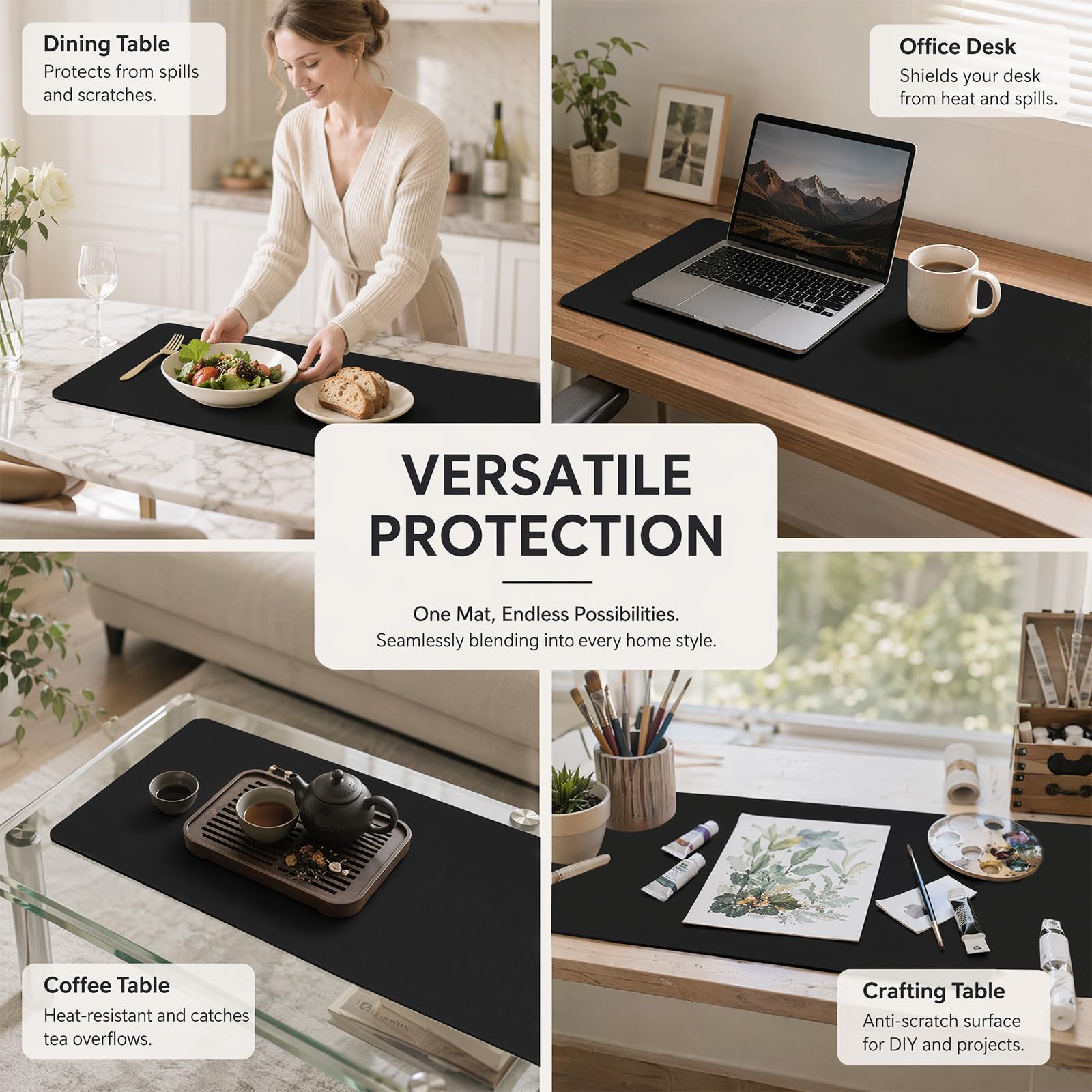 Silikonmatte Groß für Küche XXXL 120x60cm, Dicke 2mm Hitzebeständige Bastelunterlage, Rutschfeste Silikon Unterlage Arbeitsunterlage Malunterlage Silikon Matte für Küche, Basteln, Werkbank
