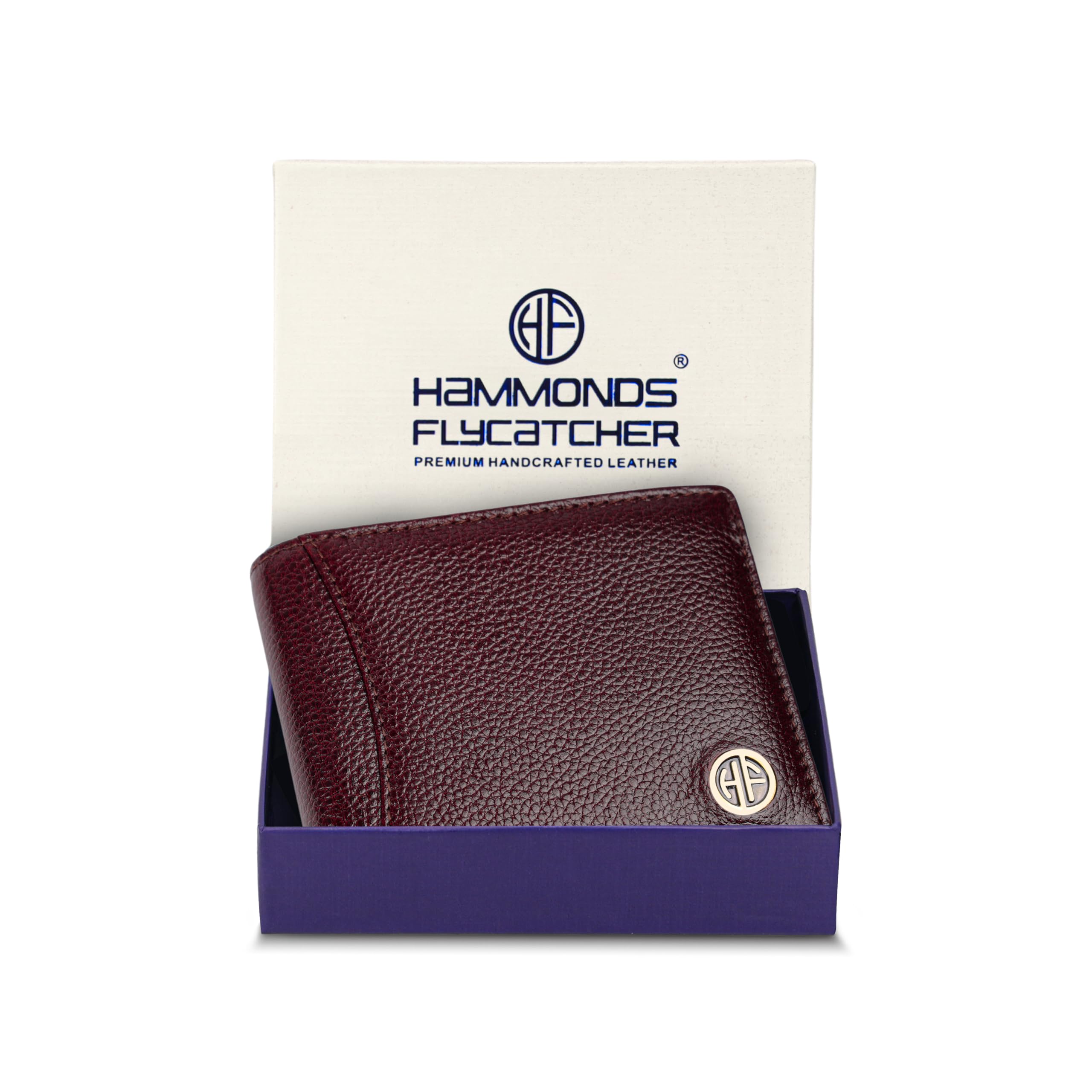 Genuine Leather Wallet HF592V, BROWN, Casual