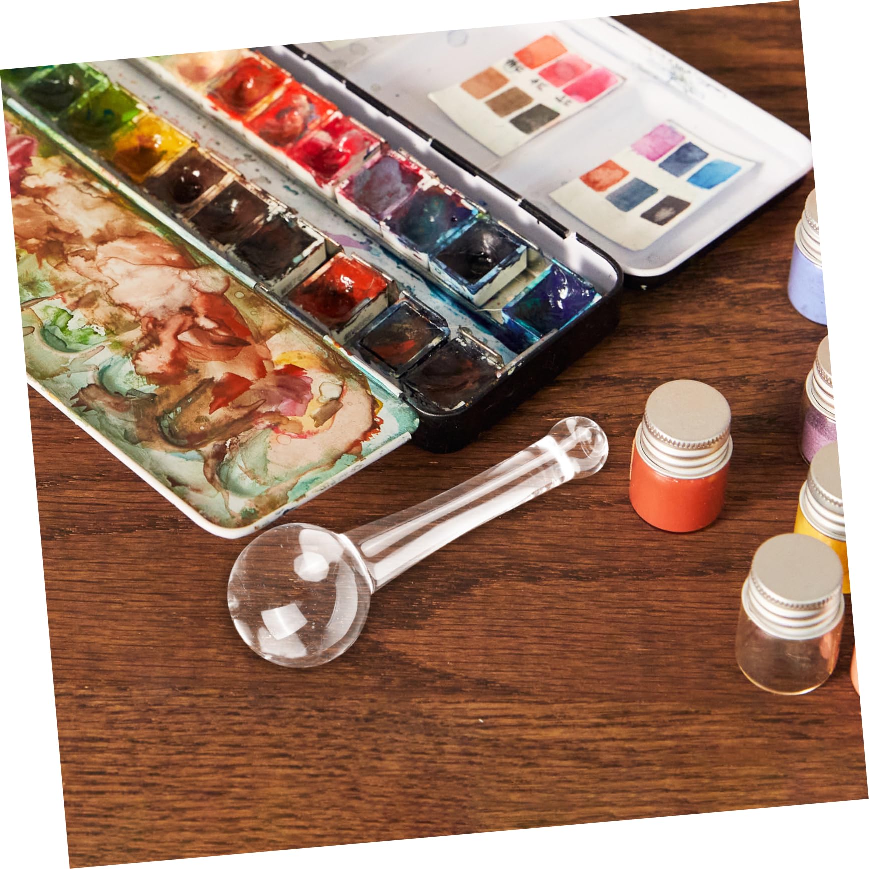 DOITOOL Ergonomic Oil Painting Pestle Glass Pigment Grinding Rod Art Accessory