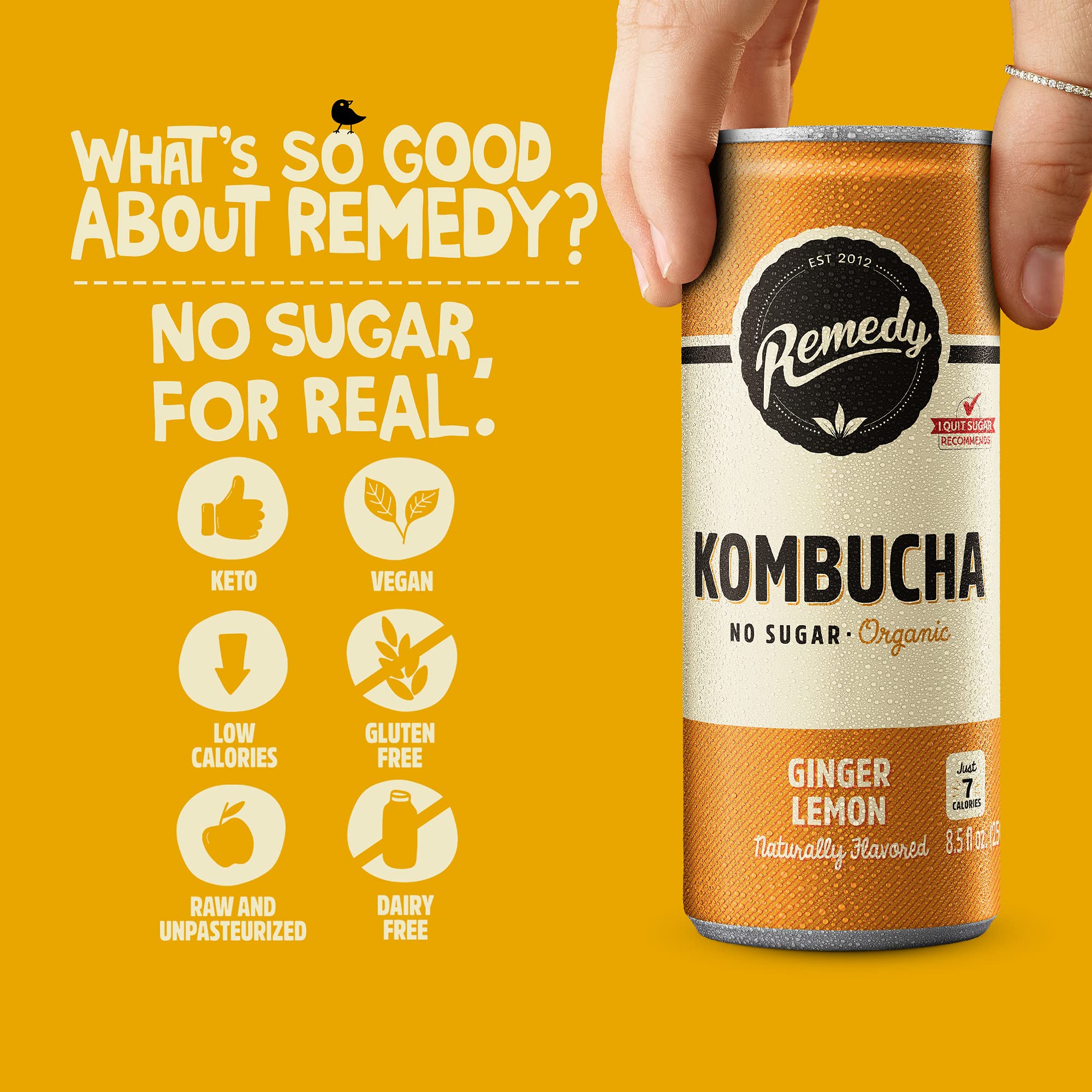Buy Remedy Kombucha Tea Organic Drink Sugar Free, Keto, Vegan