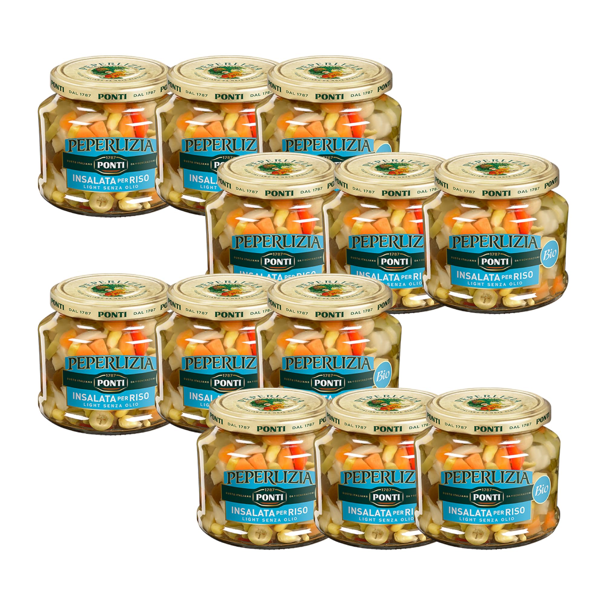 Ponti Insalata Per Riso Light Biologica Peperlizia, T12 - 12 Vasi